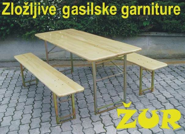 Zložljive gasilske garniture